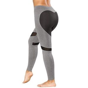 Workout Leggings High Waist With Mesh Panels